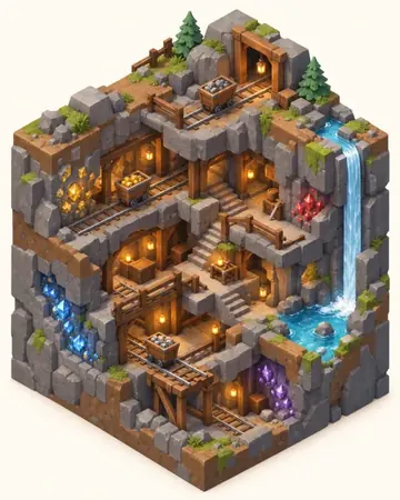 Isometric 3D style sample